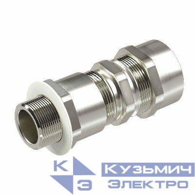 Ввод кабельный серии КА для бронир. кабеля М25х1.5 d11.8-18мм D15-25мм никелированная латунь IP66/IP68 DKC KA3MHK
