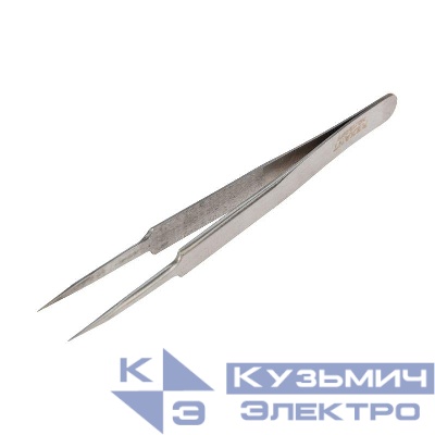 Пинцет прямой с острыми кончиками 125мм (блист.) Rexant 12-0376