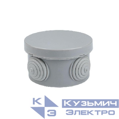 Коробка распаячная КМР-040-038 наружная с крышкой 65х40 4 мембранных ввода IP54 розн. стикер PROxima EKF plc-kmr-040-038-r