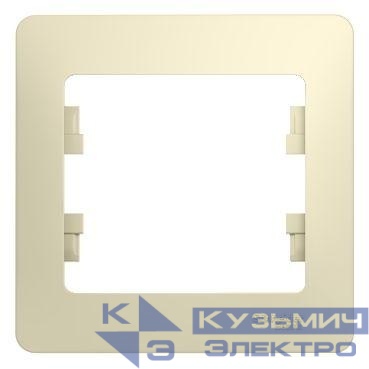 Рамка 1-м Glossa беж. SE GSL000201