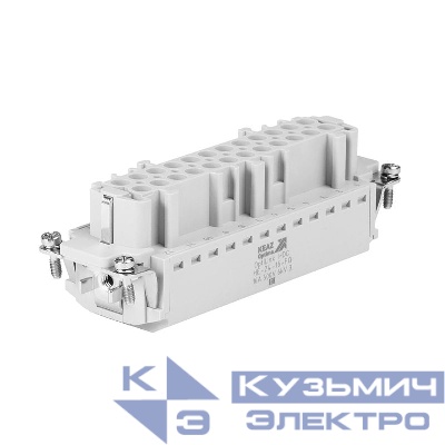 Розетка OptiLink HDC-HE-24-16-FQ-(0.14-2.5) 500В КЭАЗ 352269