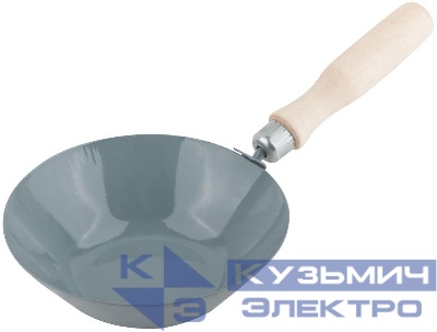 Ковш строительный с площадкой деревянная ручка КУРС 05909