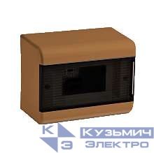 Щиток ОП Тусо 9мод. с двер. 222х160х93мм корич. Рувинил 68029К