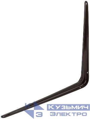 Уголок-кронштейн 350х400мм (1.0мм) корич. FIT 66083