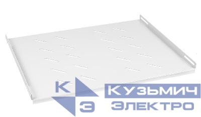 Полка 19дюйм перфорированная SH-J018-FC-600m-100KG глубиной 400мм для напольных и настенных шкафов глубиной 600мм усиленная до 100кг Cabeus 7859c