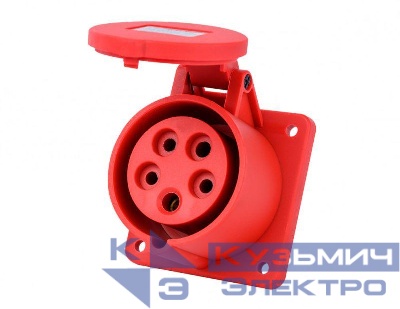 Розетка для скрытой проводки 3Р+РЕ+N 16А 380В IP44 РЩ-103 DEKraft 26264DEK