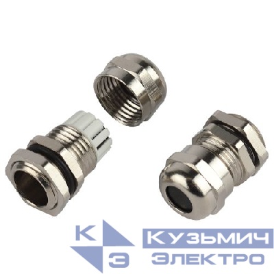 Ввод кабельный (сальник) PGM 9 d4-8мм (d отверст. 15мм) IP68 латунный (уп.5шт) Эра Б0065206