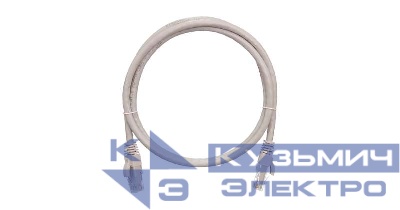 Патч-корд U/UTP 4 пары кат.6 (класс E) 250МГц 2хRJ45/8P8C BC (чистая медь) 24AWG (7х0.205мм) LSZH нг(А)-HFLTx сер. 0.3м NIKOMAX NMC-PC4UE55B-003-C-GY