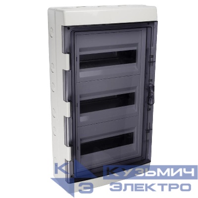 Бокс модульный накладной PDB/W 4036 GR (ЩРН-ПГ-36) IP65 пластик. Pro JazzWay 5072169