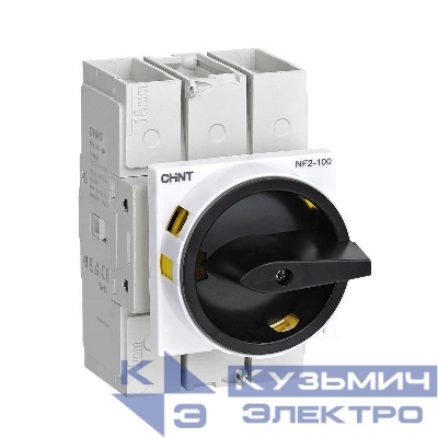 Выключатель-разъединитель NF2-80/3HBR дверного монтажа черн. ручка с замком (R) CHINT 324136