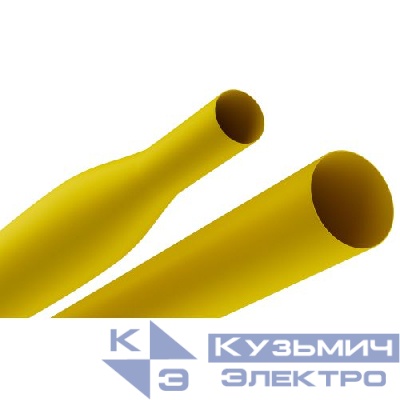 Трубка термоусадочная ТТУ нг-LS 40/20 1м желт. (уп.10шт) Эра Б0067592