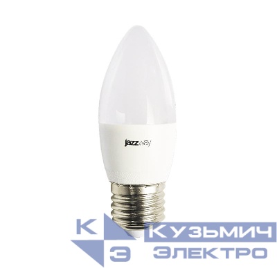 Лампа светодиодная PLED-LX 8Вт C37 свеча 3000К тепл. бел. E27 Pro JazzWay 5028531