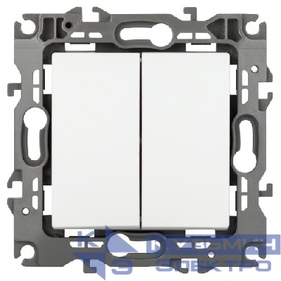 Переключатель перекрестный 2-кл. Эра12 12-1112-01М 250В 10АХ бел. матов. Эра Б0065676