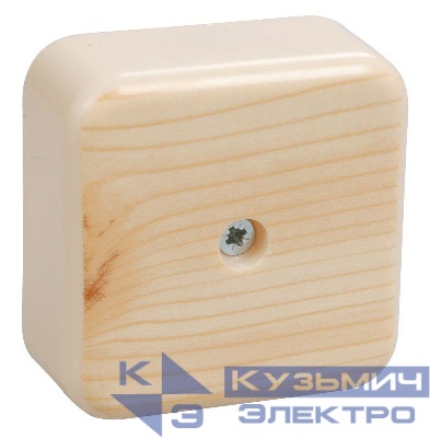 Коробка распаячная ОП 50х50х20 IP20 КМ41206-04 (4 клем. 3кв.мм) сосна IEK UKO10-050-050-020-K34