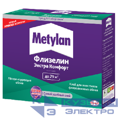 Клей обойный Метилан Флизелин Экстра Комфорт 200г Момент Б0051811