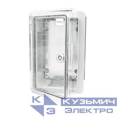 Корпус пластиковый ЩМПп 300х200х130 ABS УХЛ1 IP65 с прозр. дверцей и монтажной панелью Rexant 11-0410