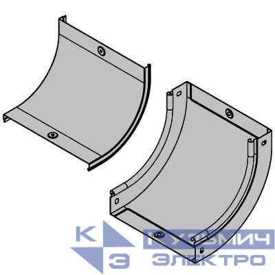 Угол для лотка вертикальный внутренний 90град. 200х100 CS 90 гор. оцинк. DKC 36703HDZ