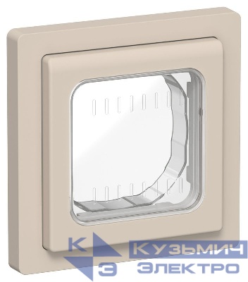 Рамка 1-м СП FLITE Рпро-1-55-ФлЛ IP55 льняной IEK FI-M10-32-55-K88