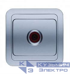 Розетка телевизионная TV 1-м СП Mimoza 16А IP20 серебр./серебр. Makel 23407