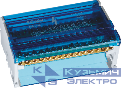 Шина нулевая в корпусе 4х15 Navigator 71240