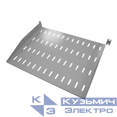 Полка консольная 1U, глубина 350, без крепежа, серая