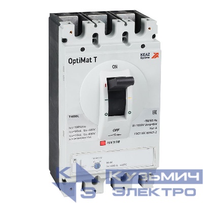 Выключатель автоматический 3п 315А OptiMat T400M TM КЭАЗ 355955