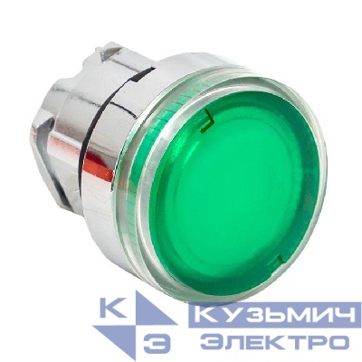 Механизм кнопки исполнительный XB4 зел. плоский возвратный без фиксации с подсветкой PROxima EKF XB4BW-G