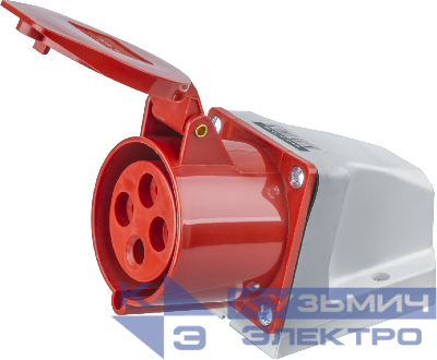 Розетка стационарная ОП 32А 3P+PE IP44 14 298 NCA-SR124-32-380 Navigator 14298