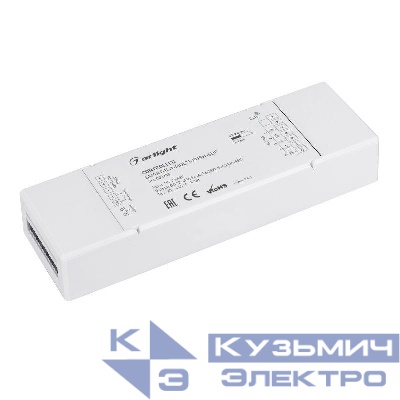 Контроллер SMART-K41-MULTI-PUSH-SUF (12-48В 5х6А RGB-MIX 2.4G) (IP20 пластик) Arlight 032988
