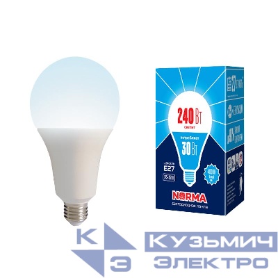 Лампа светодиодная LED-A95-30W/4000K/E27 /FR/NR Norma 30Вт матовая 4000К нейтр. бел. E27 (упак. картон) Volpe UL-00005605