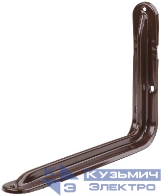 Уголок-кронштейн усиленный 200х300мм (1.0мм) корич. FIT 65973