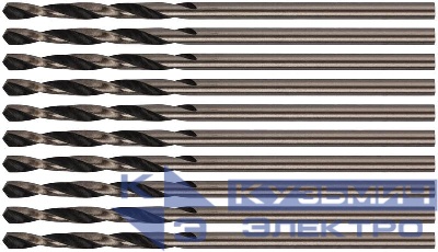 Сверло по металлу HSS черненые 2.0х49мм (уп.10шт) FIT 33520