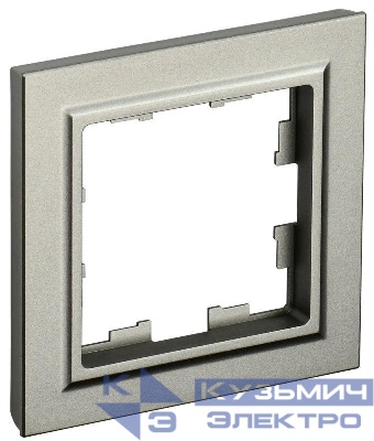 Рамка 1-м BRITE РУ-1-БрШ шампань IEK BR-M12-K37