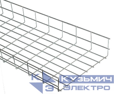 Лоток проволочный 150х60 L3000 сталь 4мм оцинк. IEK CLWG10-060-150-3