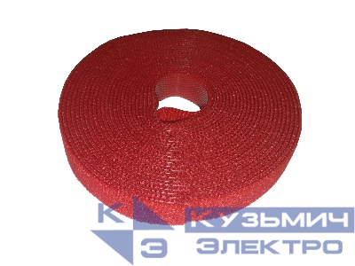 Лента-липучка многоразовая 14,5мм*5м,  красная, NETKO Optima