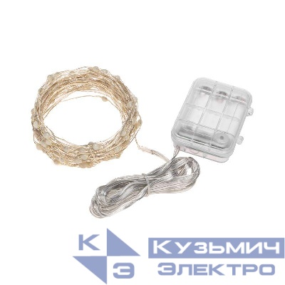 Гирлянда "Роса" 10м 100LED RGB IP44 с пультом 8 режимов элементы питания 3хAA Neon-Night 303-259