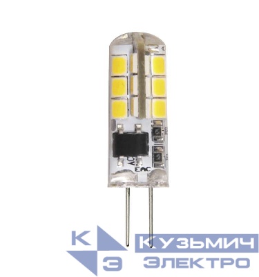 Лампа светодиодная PLED-G4 3Вт капсульная 2700К тепл. бел. G4 200лм 220-230В JazzWay 1032041