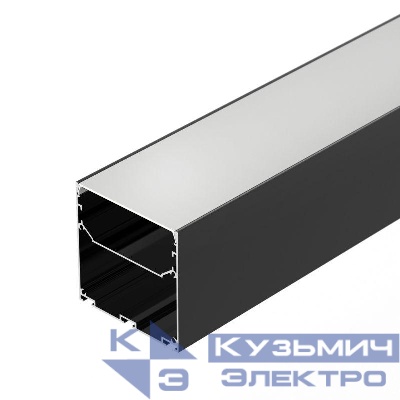 Профиль LINE-S-7575-2500 BLACK L2500 алюм. Arlight 041856