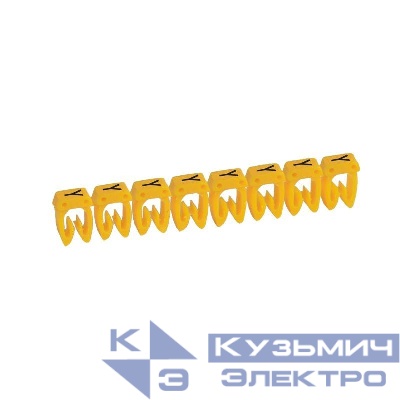 Маркер каб. 0.15-0.5кв.мм CAB3 "Y" черн. на желт. фоне (уп.300шт) Leg 038134