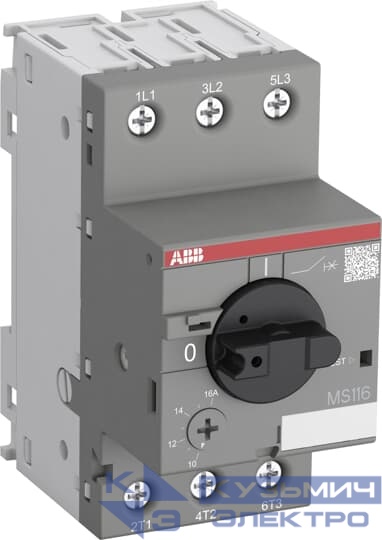 Выключатель авт. защиты двиг. MS-116-0.63 50kA ABB 1SAM250000R1004