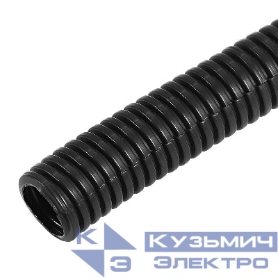 Труба автомобильная гофрированная ПП разрезная d6.8мм черн. (уп.10м) Rexant 15-0710
