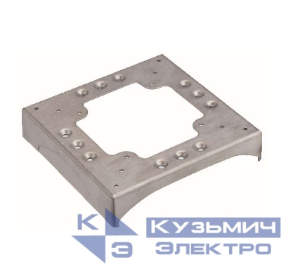 Цоколь для соед. напольного кабель-канала с 2 перфорациями 85х18мм и 2 вырезами 130х18мм алюм. Simon Connect KTA822-8