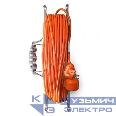 Удлинитель-шнур на рамке 1х20м с заземл. 10А IP54 УШ-10 ПВС 3х0.75 с защ. крышкой UNIVersal 9632022