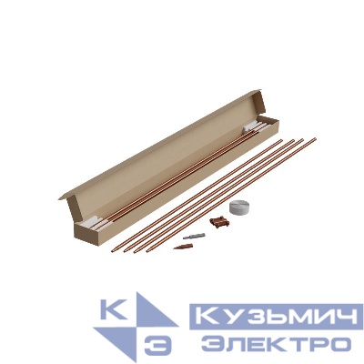 Комплект заземления из 6 стержней d16мм L=9м безмуфтовый (конус морзе) KTZ-D16-L9 SCU КМ MA0796
