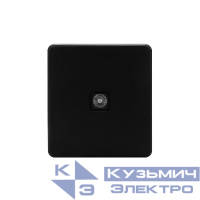 Розетка телевизионная TV СП ROUND MIELE оникс Kranz KR-78-0723-3