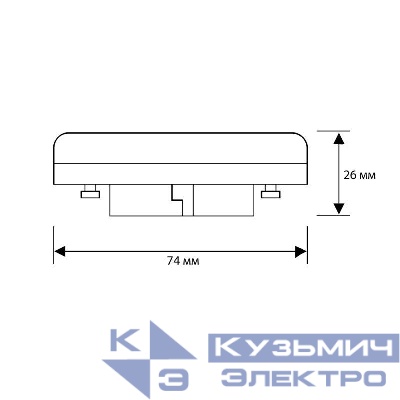 Лампа светодиодная LED12-GX53/865/GX53 12Вт 220В Camelion 13615