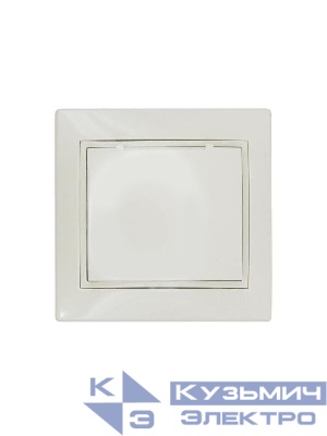 Розетка 1-м СП MIRA 16А IP44 с заземл. с крышкой ПБТ крем. LEZARD 701-0303-123BIPCH
