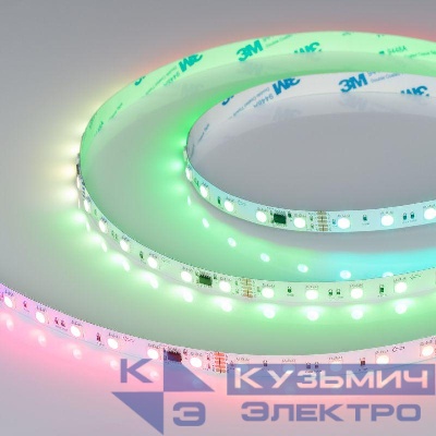 Лента светодиодная DMX-B60-10mm 24V RGB-PX6 14Вт/м IP20 5060 бегущий огонь (уп.5м) Arlight 039183