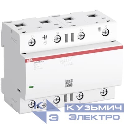 ESB100-40N-01 Контактор модульный (100А АС-1, 4НО), катушка 24В AC/DC ABB 1SAE661111R0140