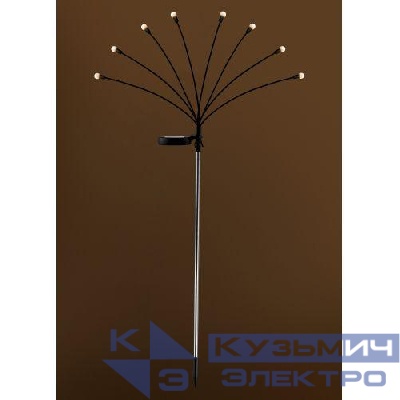 Светильник уличный ERASF23-10 Веер на солнечной батарее садовый 72см 8LED ЭРА Б0062358